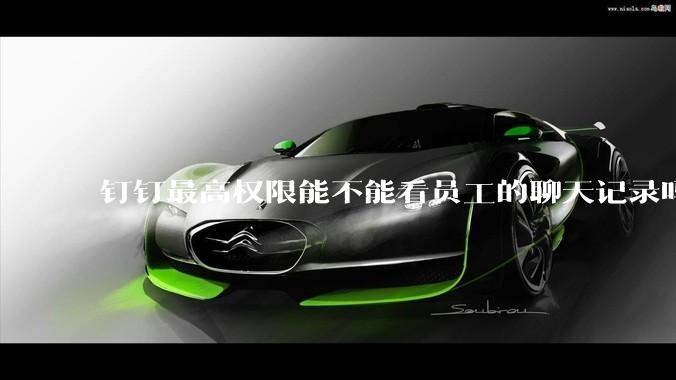 钉钉最高权限能不能看员工的聊天记录吗？